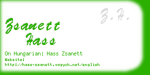 zsanett hass business card